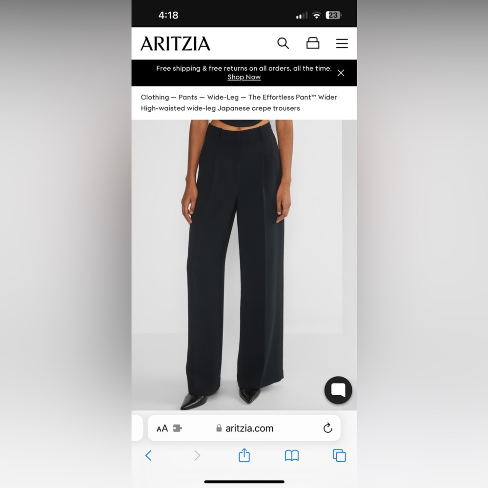 The Effortless Pant Wider- Wilfred crepe ***amazing pants!!!